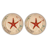 TELLER tief / Suppenteller Ø 19,5 cm Sea Life Set mit 2 Stück - Multicolor, Kunststoff (19.5cm) - Rose & Tulipani