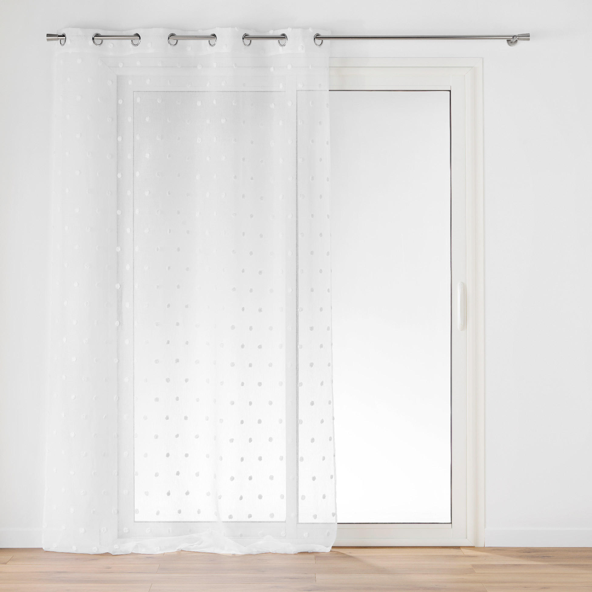 FENSTERGARDINE Pompinou 140/240 cm - Weiß, Textil (240/140cm) - Douceur d´intérieur