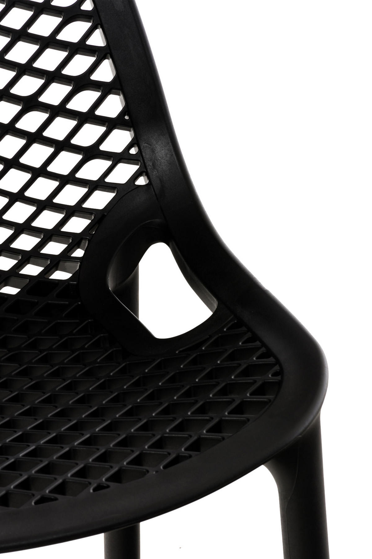 BARHOCKER 2er Set Aero schwarz - Schwarz, Kunststoff (45/105/53cm) - TPFLiving