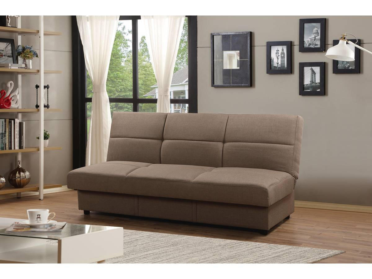 SCHLAFSOFA Enzo Taupe - Taupe, Textil (186/87/80cm) - Habitat Garten