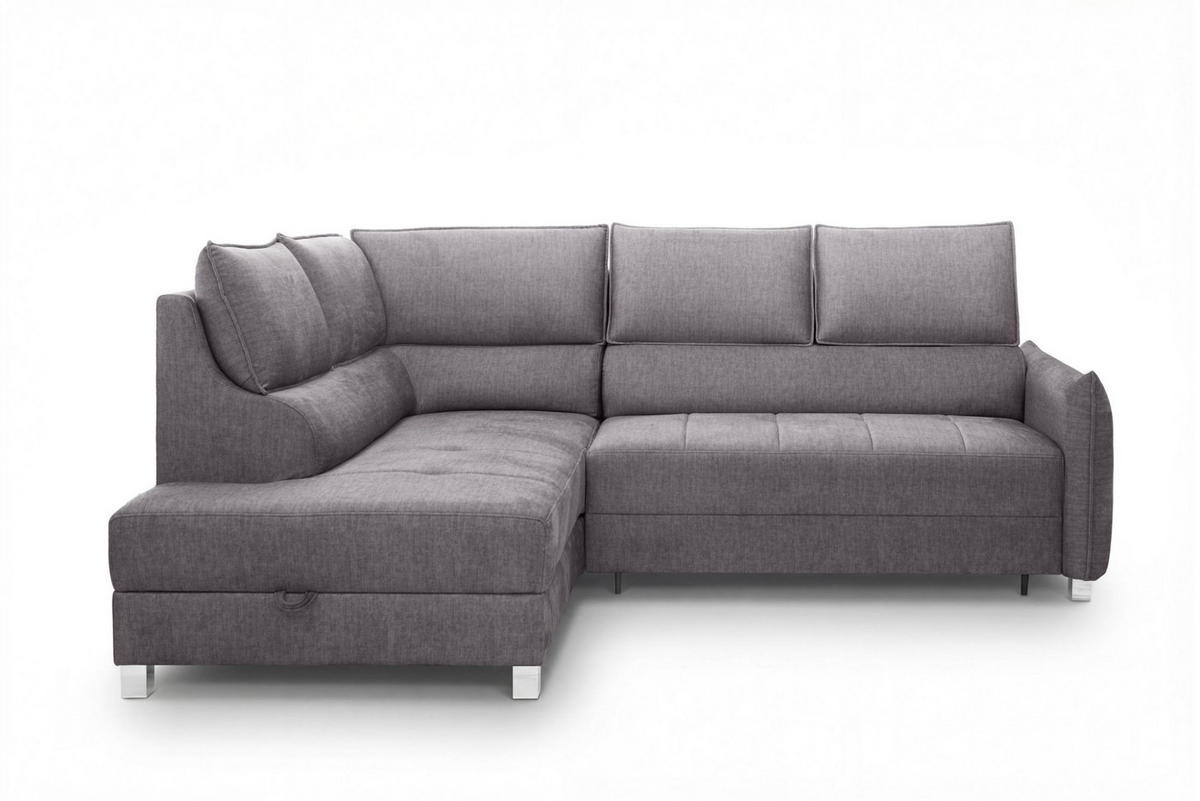 ECKSOFA Marno In Chill Me - Grau, Holzwerkstoff/Textil (200/260cm) - Fun Möbel