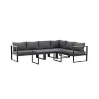 LOUNGE-SET grau - Grau, Holzwerkstoff - ebuy24