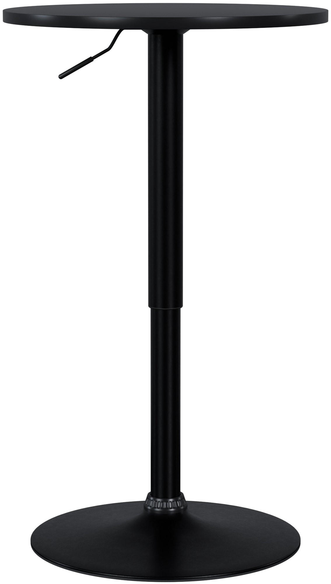 STEHTISCH rund 52 cm Holz Schwarz/Schwarz - Schwarz, Holz/Metall (52/52/70cm) - CLP