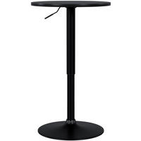 STEHTISCH rund 52 cm Holz Schwarz/Schwarz - Schwarz, Holz/Metall (52/52/70cm) - CLP