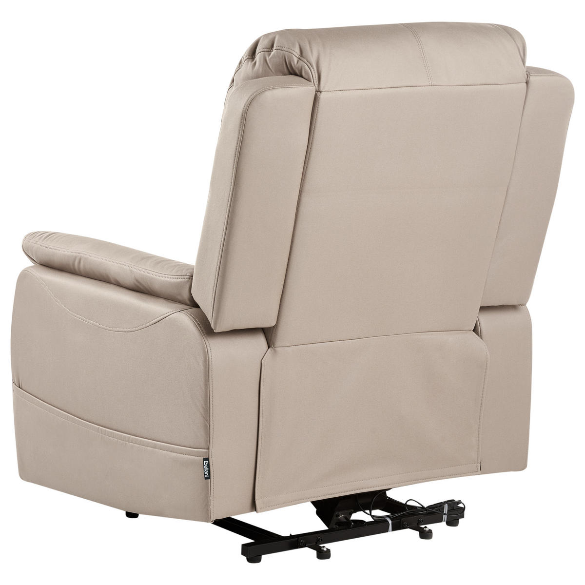 ELEKTRISCHER-FERNSEHSESSEL mit Massagefunktion Stoff Taupe Glorie - Taupe, Textil (85/82/85cm) - Beliani