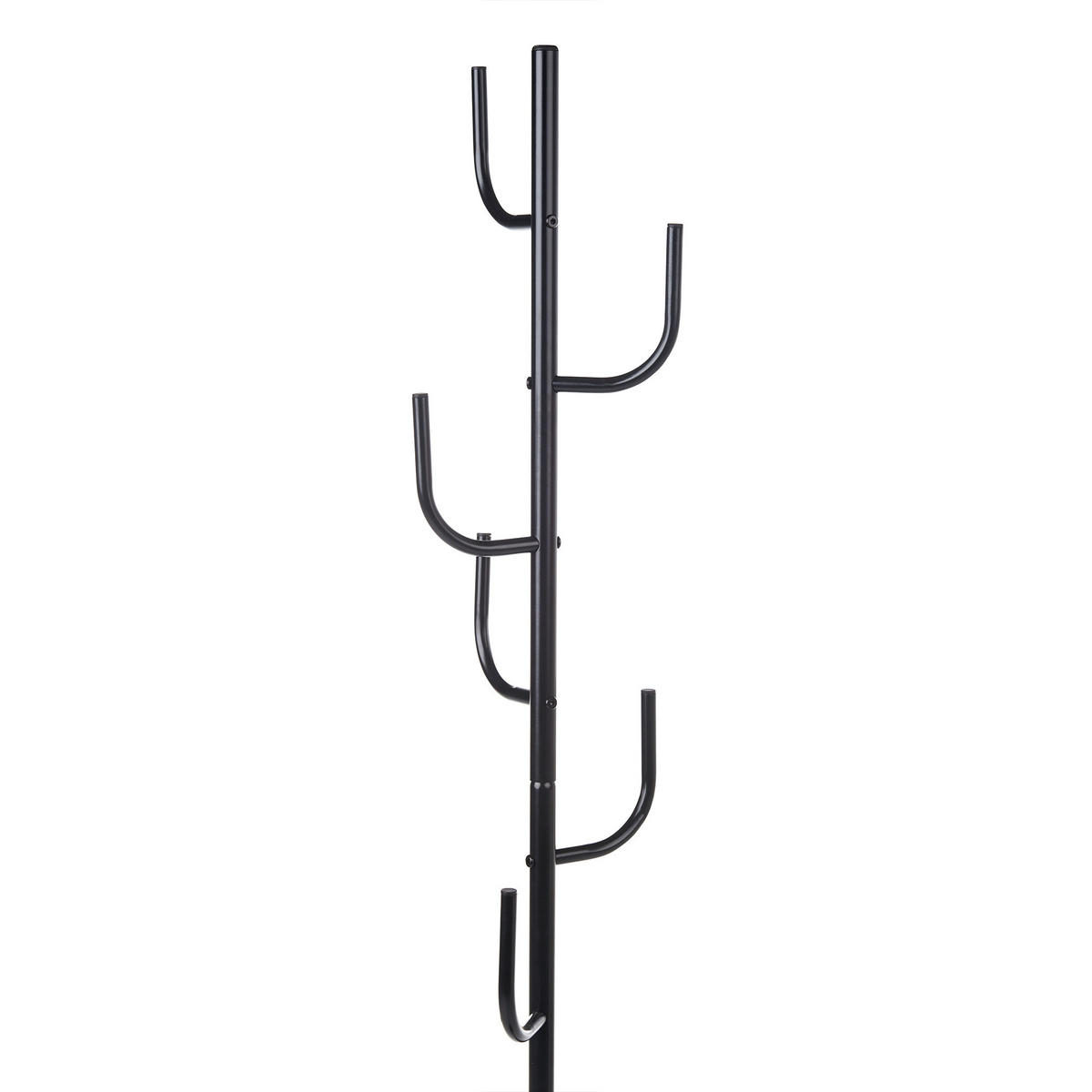 VĚŠÁK NA OBLEČENÍ Černý Flagler - černá, kov (32/170/32cm) - Beliani