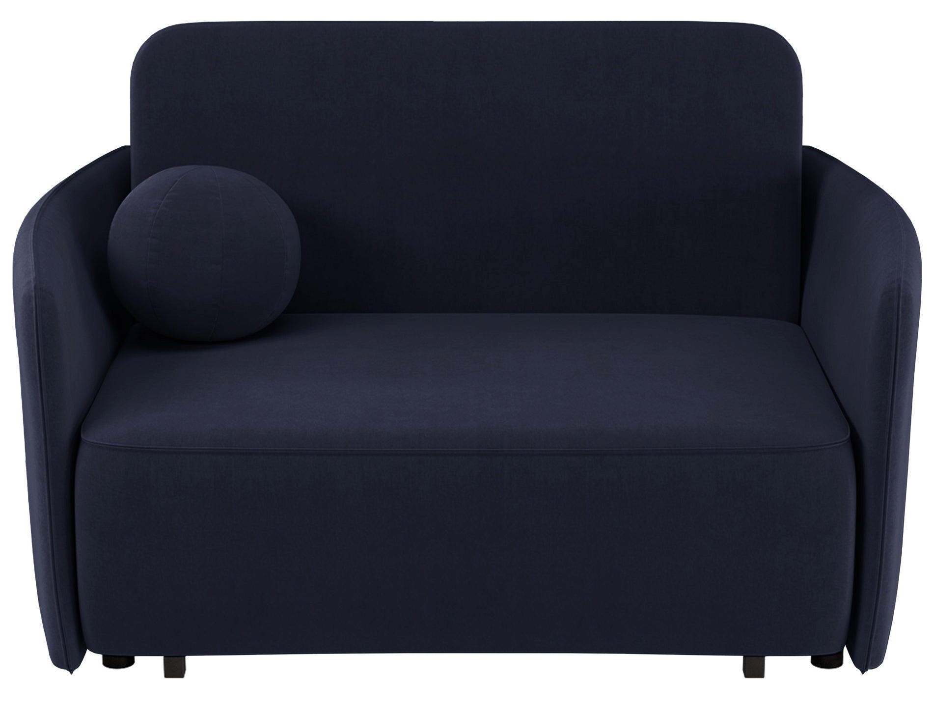 SCHLAFSOFA Paxi 145 cm - Schwarz/Dunkelblau, Holz/Metall (145/84/106cm) - Selsey