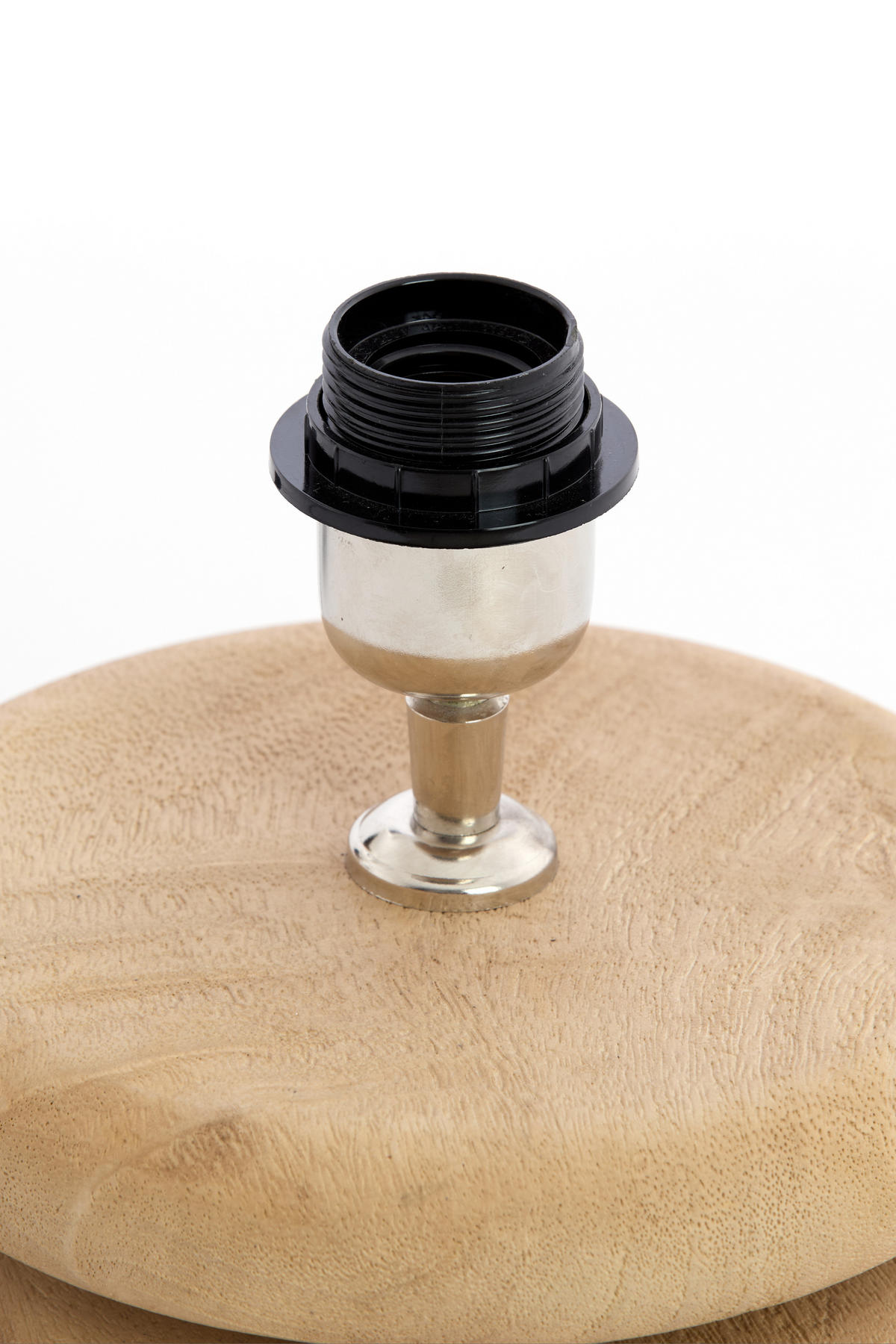 LAMPENFUSS Eboli Braun Ø20/9 cm - Braun, Holz (20/20/9cm) - Light & Living