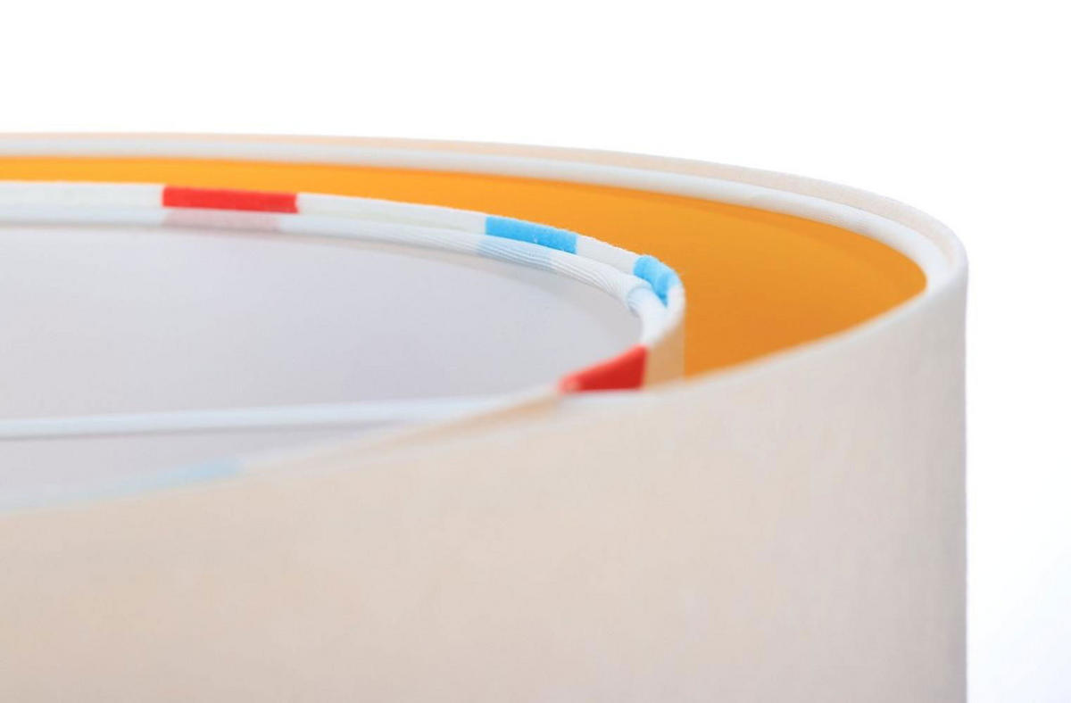 HÄNGELEUCHTE Weiß 50/23 cm - Orange, Kunststoff (50/1/23cm) - ONZENO
