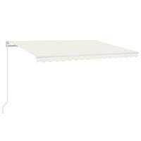 MARKISE Manuell Einziehbar 400x350 cm Creme - Creme, Metall (400/1/400cm) - furnicato