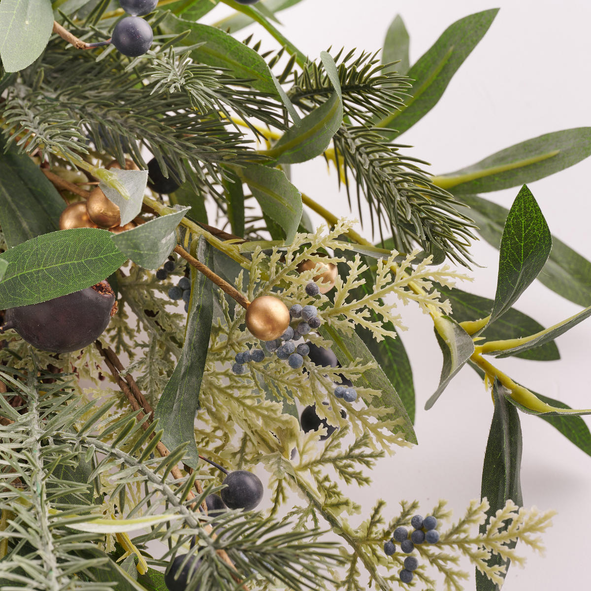 WEIHNACHTSKRANZ Blissino, Ø 60cm - Grün, Kunststoff (60/10/60cm) - home&you