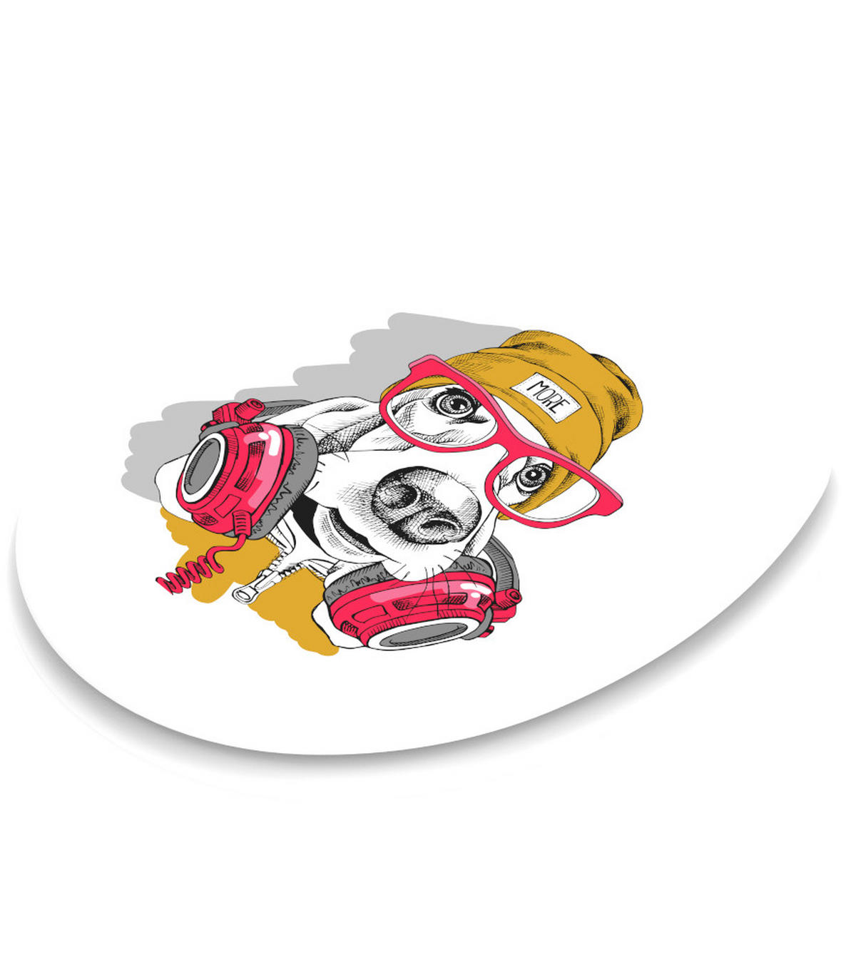 WC-SITZ mit Absenkautomatik Cool Dog - Multicolor, Holzwerkstoff (38/6/47cm) - Sanilo