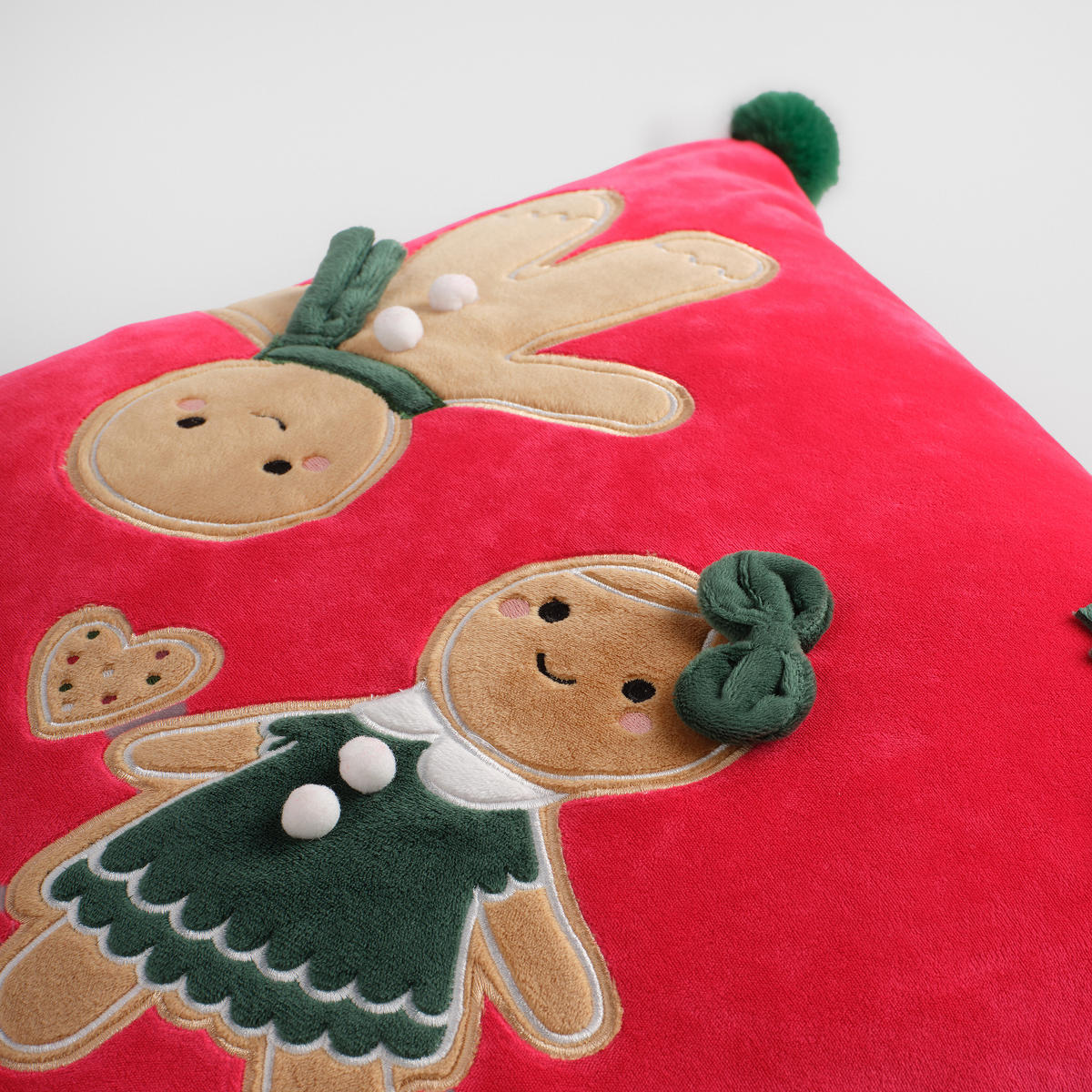 WEIHNACHTS-KISSENBEZUG Gionni 45x45cm, Rot, Polyester - Rot, Kunststoff (45/45cm) - home&you