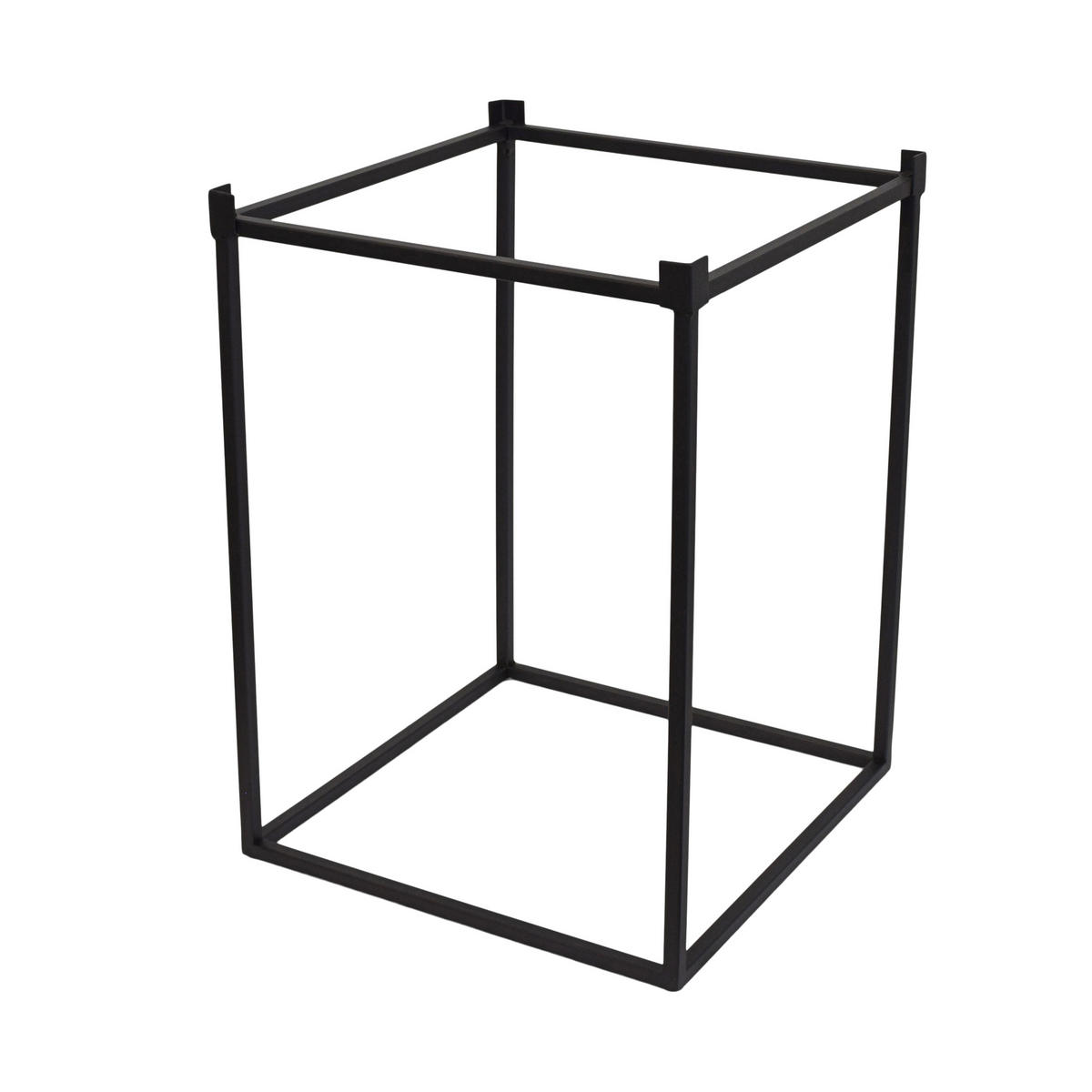 STEHENDER PFLANZKÜBEL Flora Schwarz - Schwarz, Metall (30/60/30cm) - LOFT42