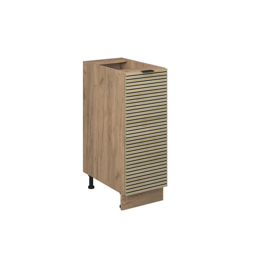 APOTEKARSKÅP Fame-Line Ekpanel 30 cm utan bänkskiva Ekfärgad, Honungsek 82/30/51.6 cm