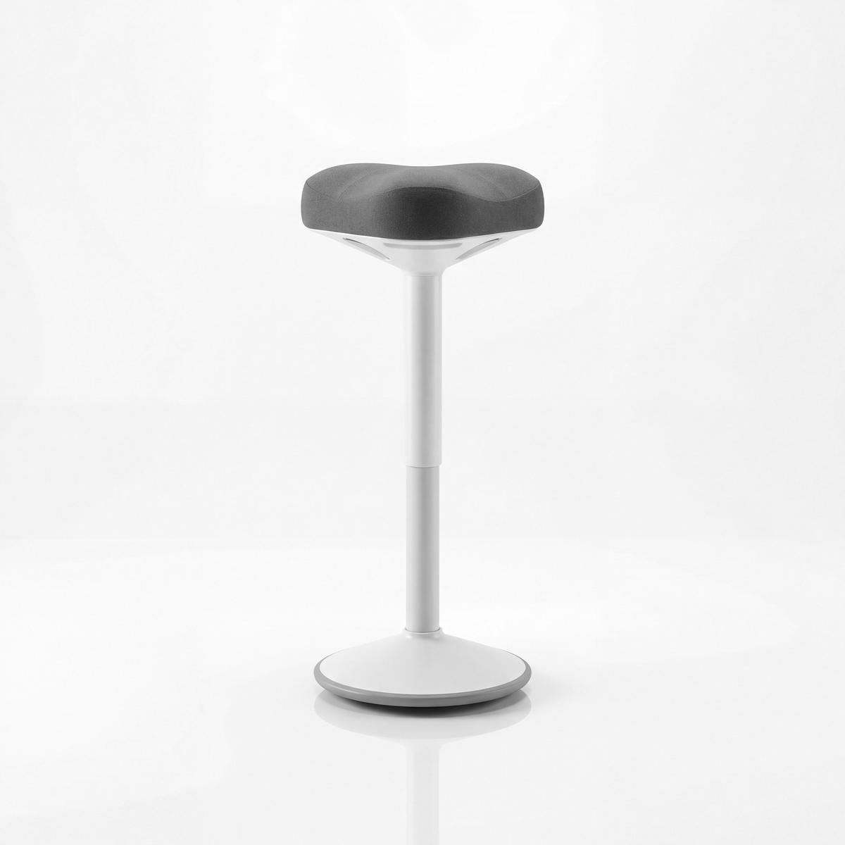 BALANCEHOCKER - Weiß/Dunkelblau, Metall (36/58/36cm)