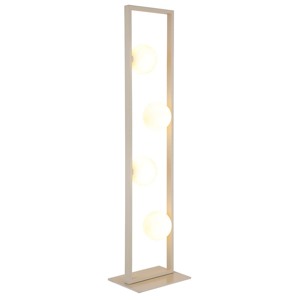 LED-STEHLEUCHTE NANDA - Bernsteinfarben, Glas (28/20/110cm) - Globo Lighting