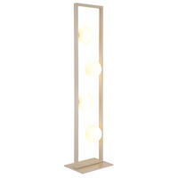 LED-STEHLEUCHTE NANDA - Bernsteinfarben, Glas (28/20/110cm) - Globo Lighting
