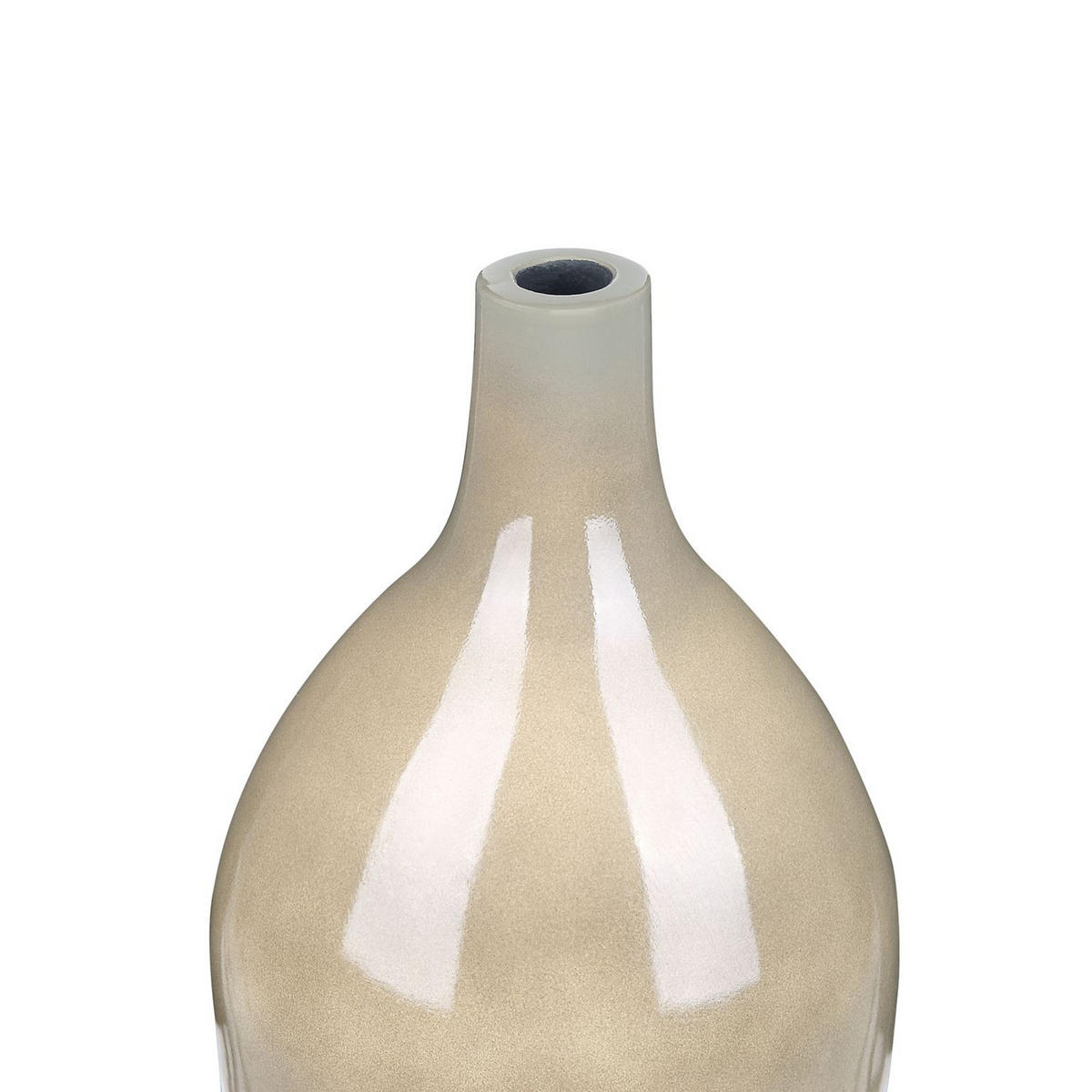 BLUMENVASE Terrakotta beige Leganes - Beige, Stein (47cm) - Beliani