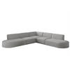 ECKSOFA Universal Palma Ascot Bukla - Creme, Holzwerkstoff/Textil (276/276cm) - Fun Möbel
