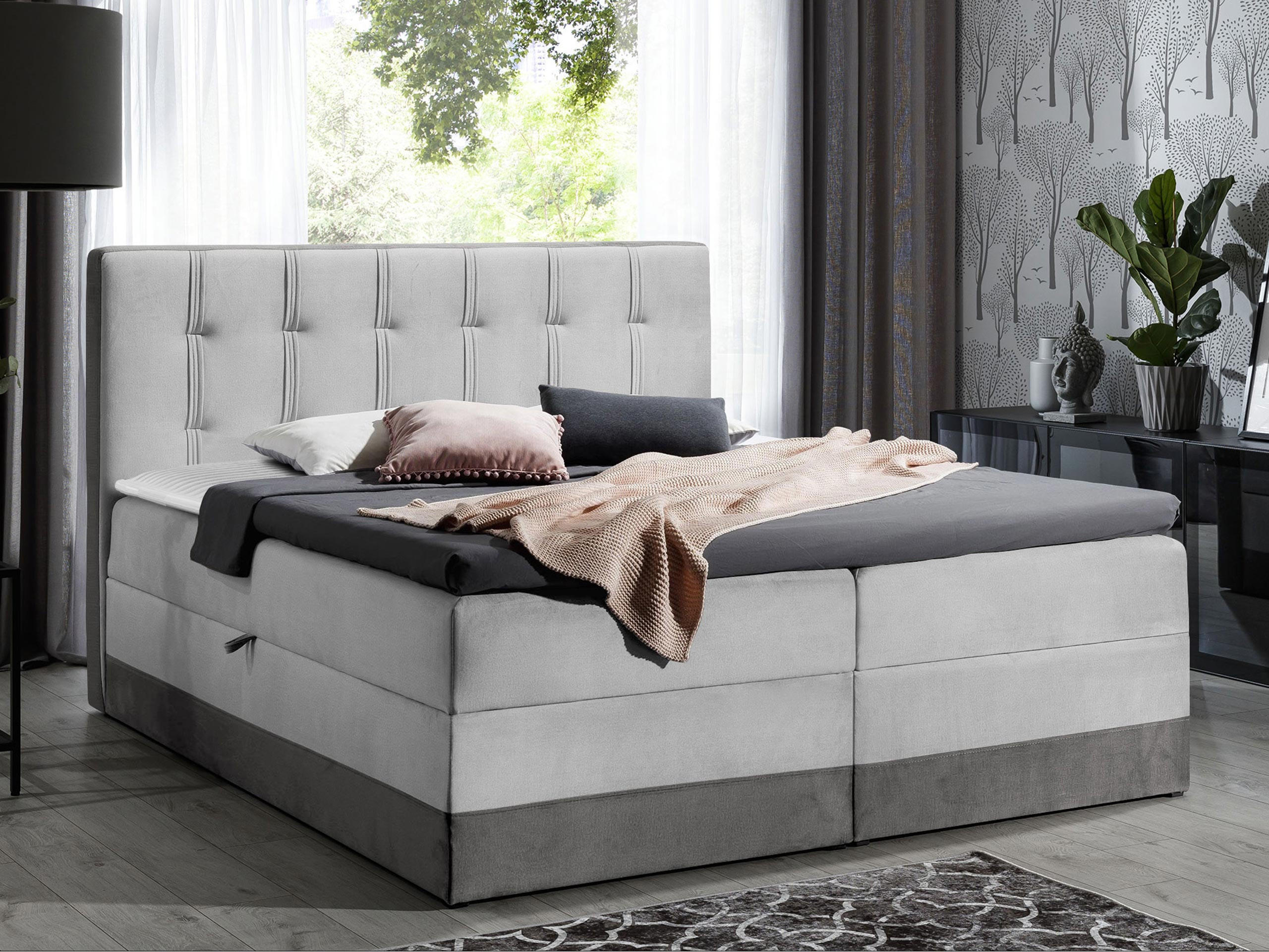 BOXBETT Royal - Grau, Holz (120/200cm) - MIRJAN24