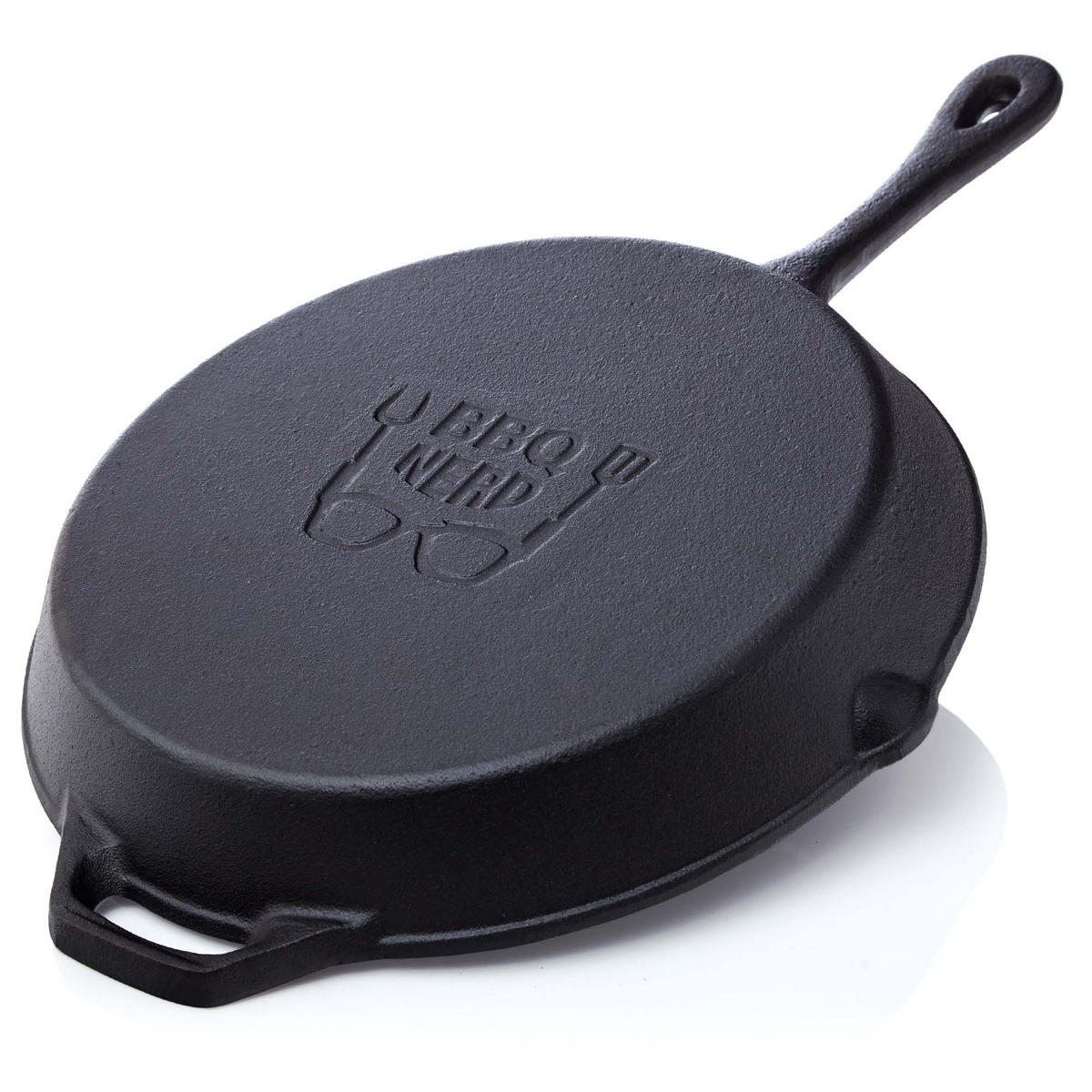 GRILLPFANNE Gusseisen Ø30cm 3600g mit Griff - Pfanne Gusspfanne - Schwarz, Metall (31/6/49cm) - BBQ Nerd