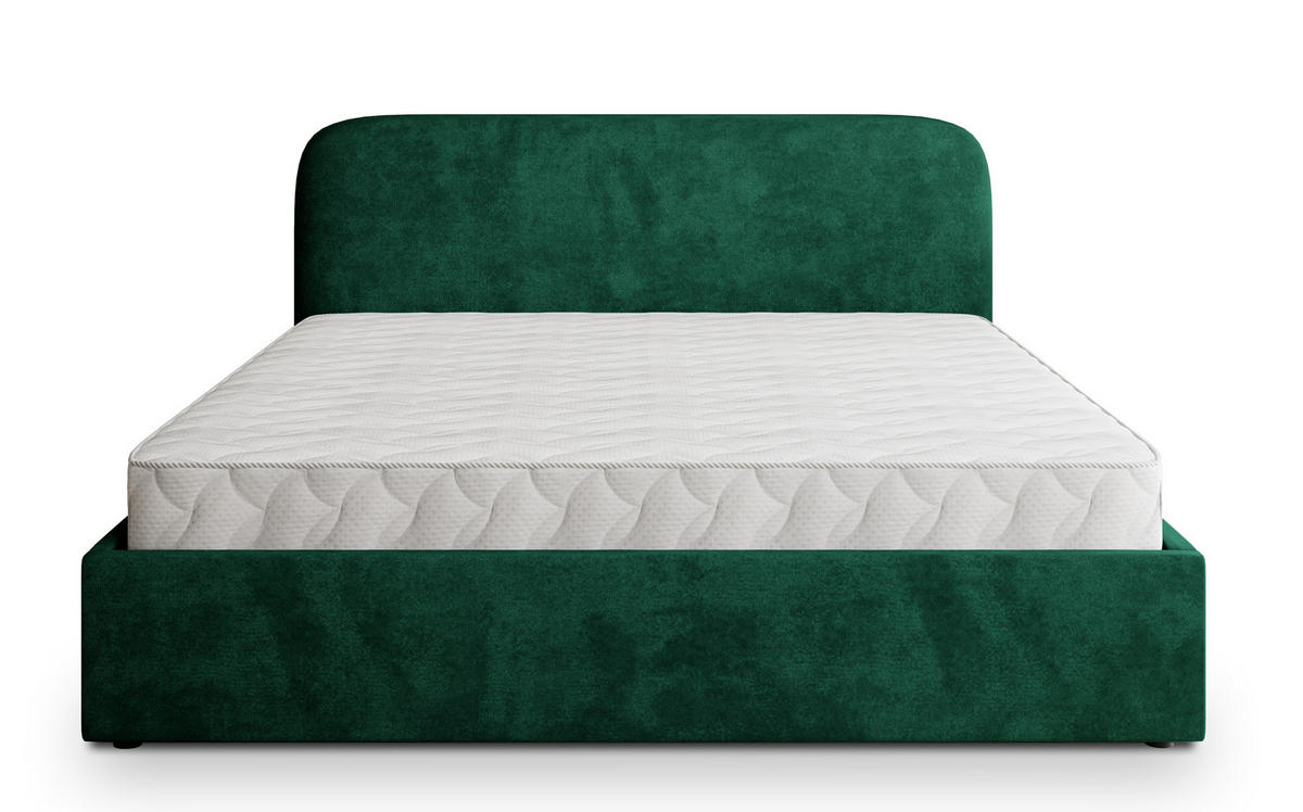 POLSTERBETT RENIVE K 120x200 cm mit Bettkästen - Grün - Grün, Holz/Textil - MASSENO