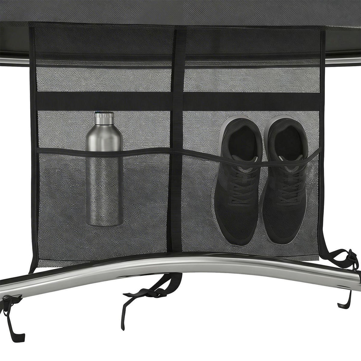 TRAMPOLIN JumpMaster L 305cm schwarz - Schwarz, Metall (305/305cm) - Juskys