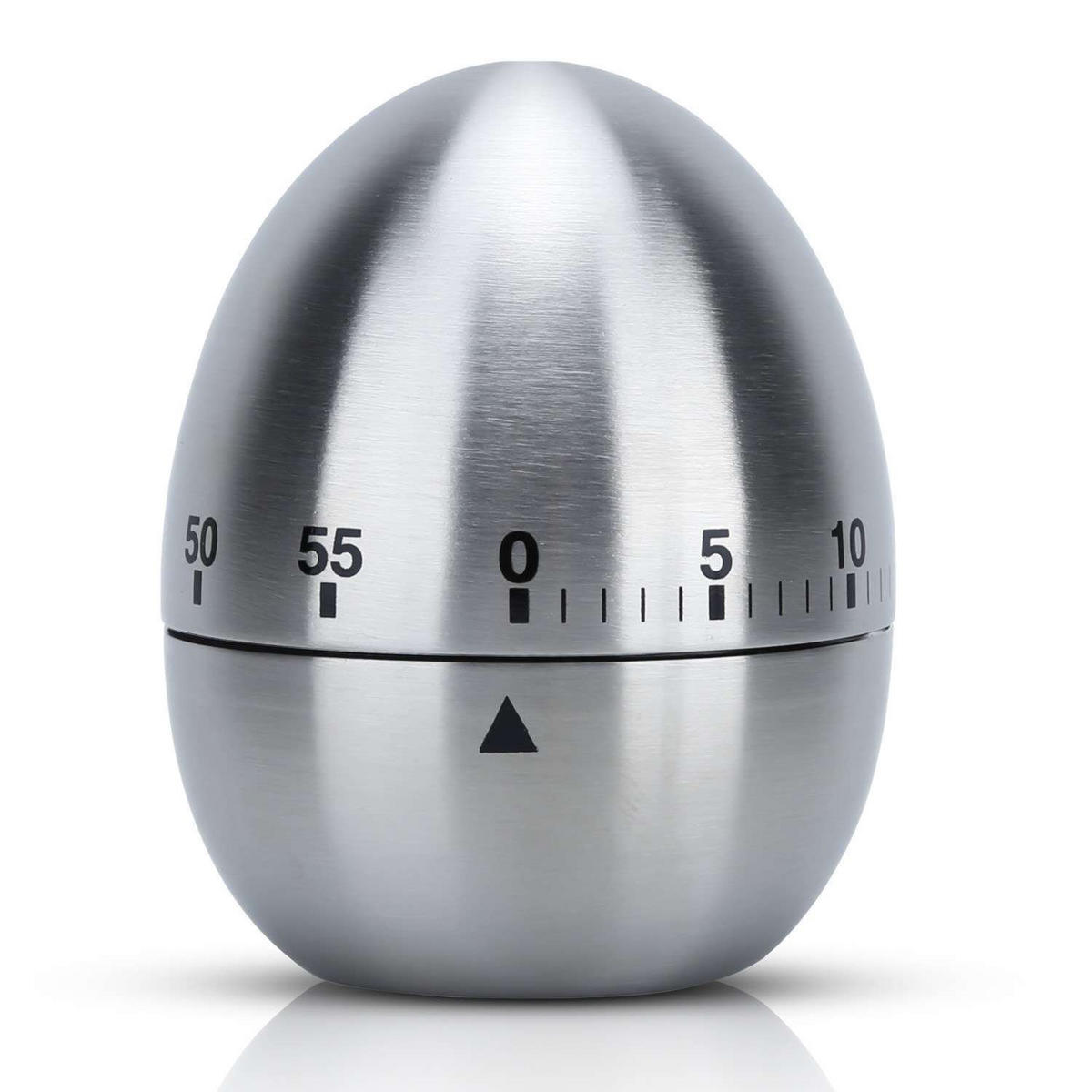 EIERUHR Küchentimer - Silberfarben, Metall (6/7.5/6cm) - Intirilife