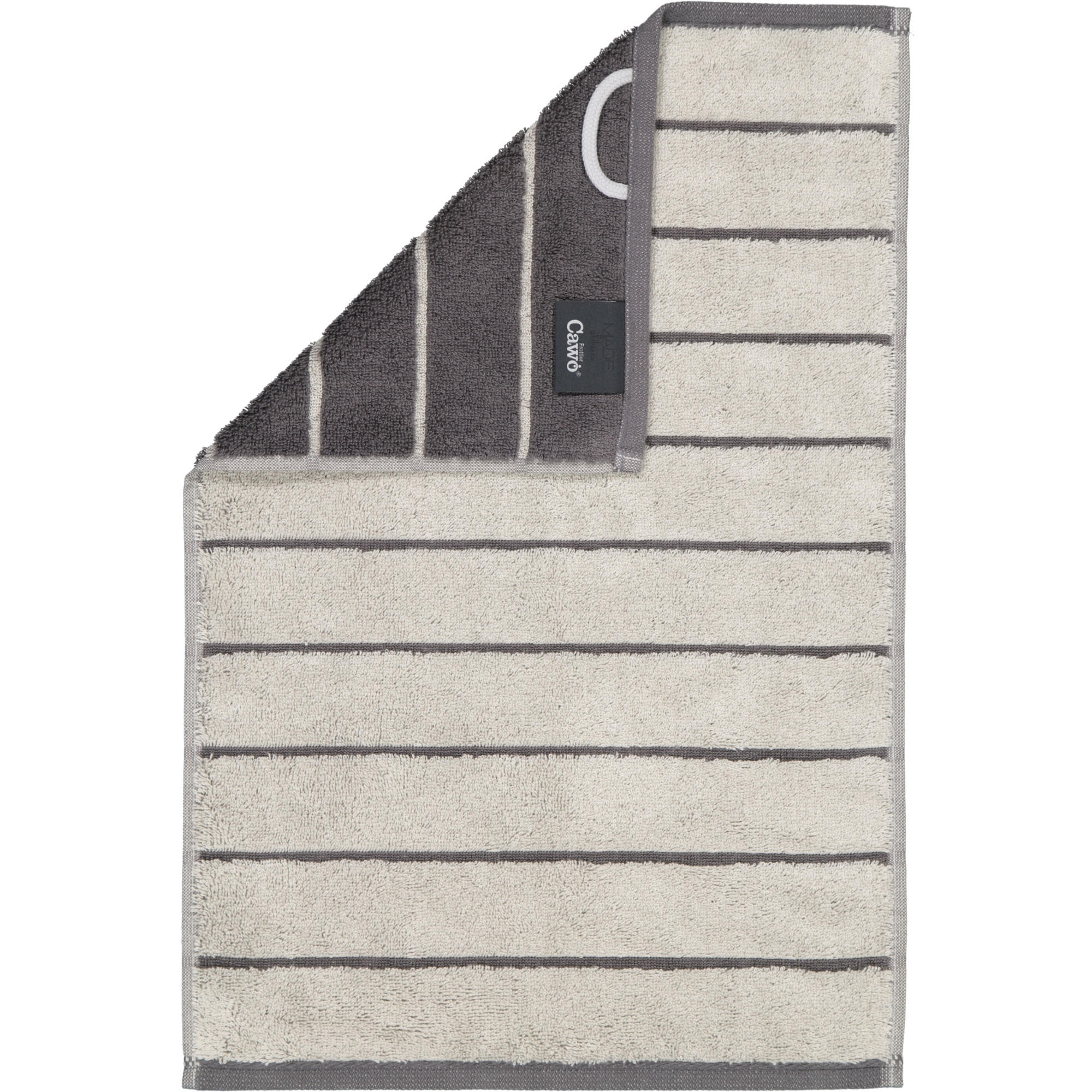 GÄSTETUCH BALANCE DOUBLEFACE 6232 PLATIN - 77 - Grau, Textil (30/50cm) - Cawoe