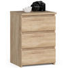 NACHTSCHRANK Sonoma Eiche 40x35x57 cm - Hellgrau/Sonoma Eiche, Holzwerkstoff (40/57/35cm) - Akord