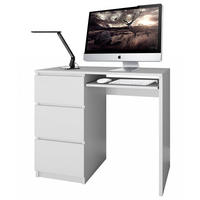 SCHREIBTISCH LIMA Weiß 98cm - Weiß, Holzwerkstoff (51/98/76cm) - CDF