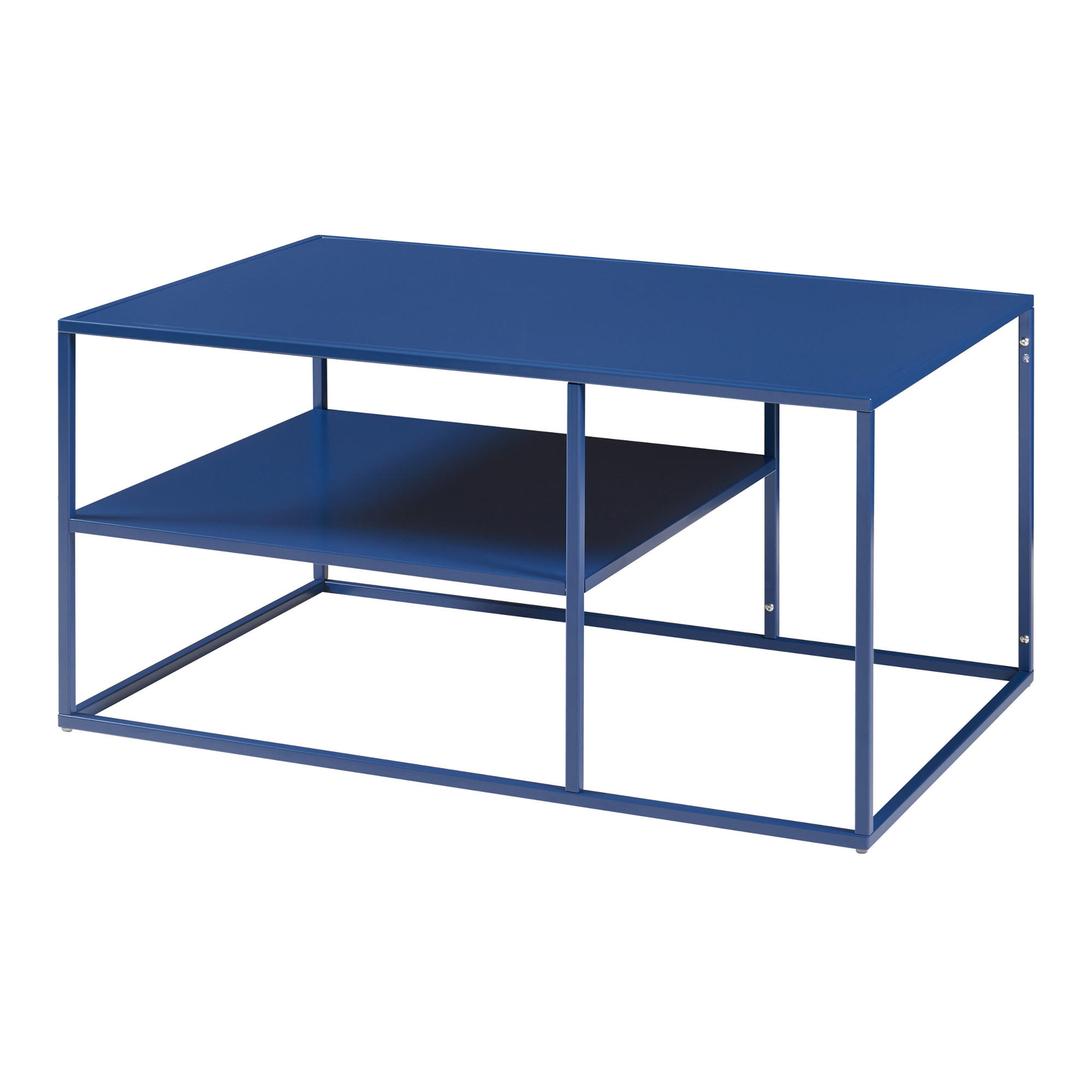 COUCHTISCH Solund 45/90/60 cm - Dunkelblau, Metall (60/90/45cm) - [en.casa]
