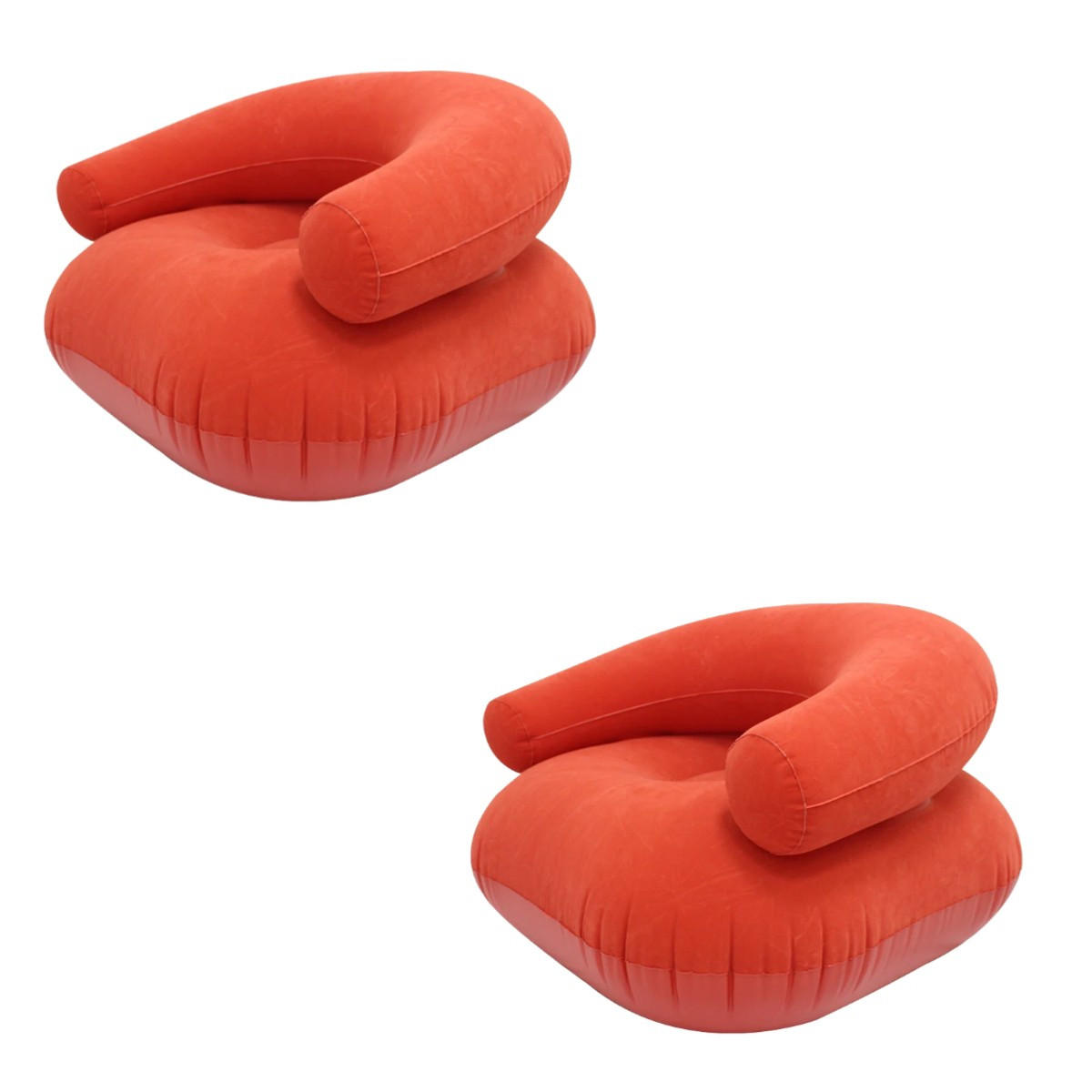 LUFTSOFA，AUFBLASBARES SOFA, 73/73/52cm Rotbraun - Rotbraun, Kunststoff (73/52/73cm)