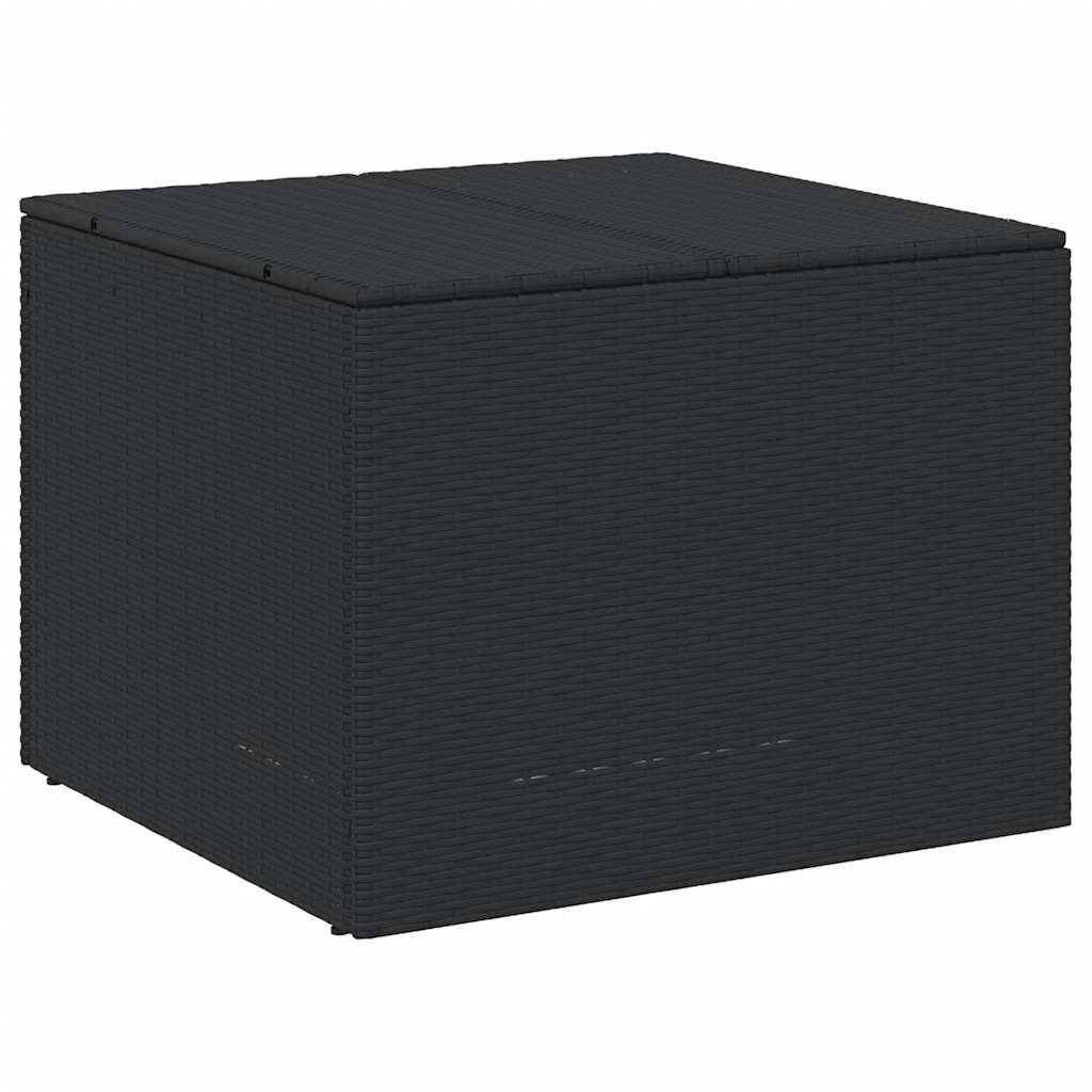 GARTENTRUHE Schwarz 291L Poly Rattan - Schwarz, Kunststoff (75/59/80cm) - vidaXL