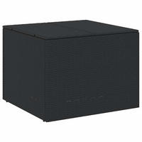 GARTENTRUHE Schwarz 291L Poly Rattan - Schwarz, Kunststoff (75/59/80cm) - vidaXL