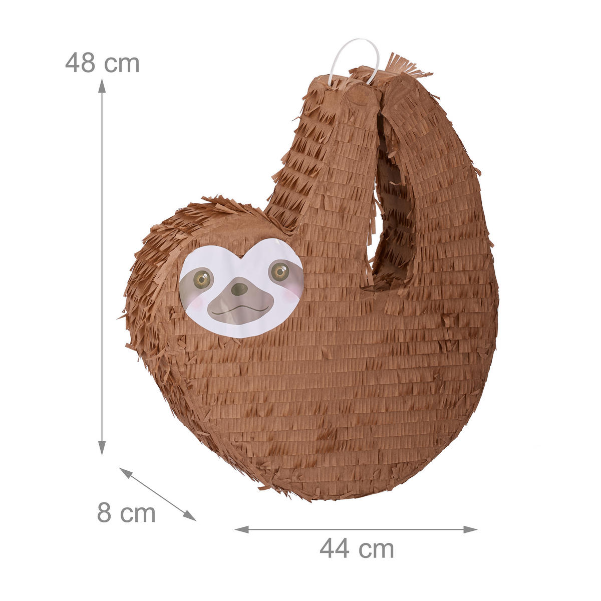 PINATA - Braun, Papier/Wellpappe (44/48/8cm) - Relaxdays