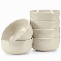 SCHÜSSEL-SET VICTO 6 Personen 6-tlg - Beige, Keramik - KONSIMO®