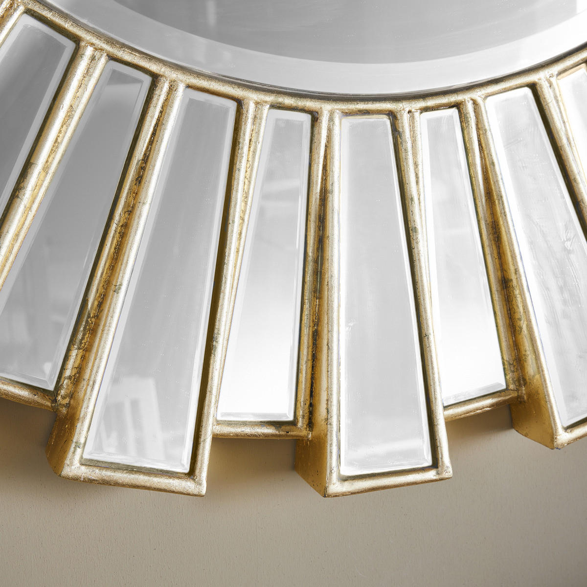 SONNENSPIEGEL goldfarben aus Glas Ø 130 cm - Goldfarben, Glas (7/130/130cm) - Signature