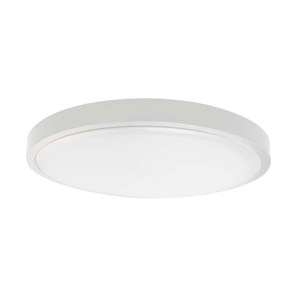 LED DECKENLEUCHTE rund Weiß - Weiß, Kunststoff (29.5/29.5/6cm)