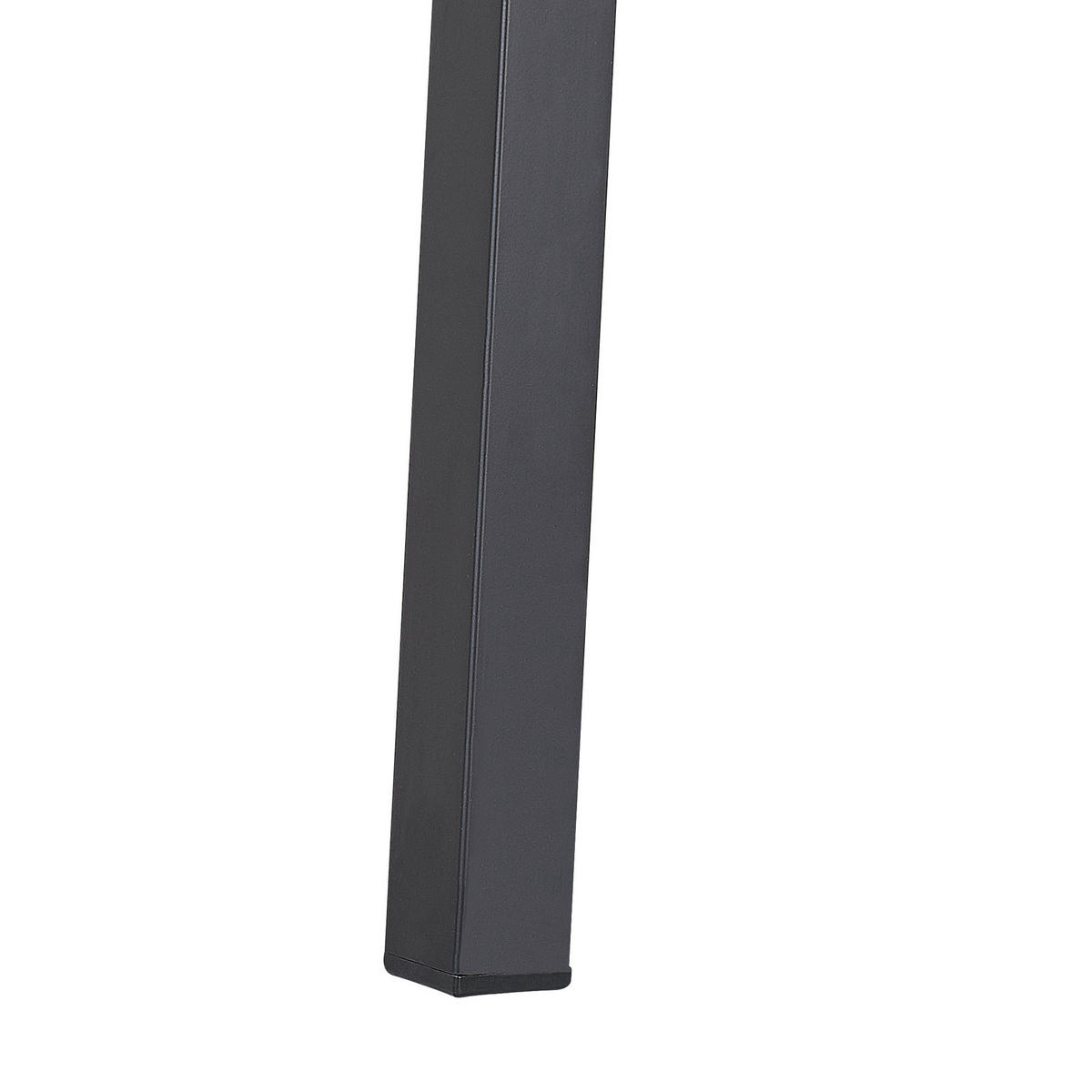 GARTENTISCH Aluminium schwarz 150/90 cm Canetto - Schwarz, Metall (150/90/76cm) - Beliani