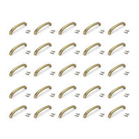 MÖBELGRIFFE Mombasa Möbel, L144mm, 128mm Achsenabstand, Zamak, Altgold 25er-set - Goldfarben, Kunststoff (1.3/3/14.4cm) - EMUCA