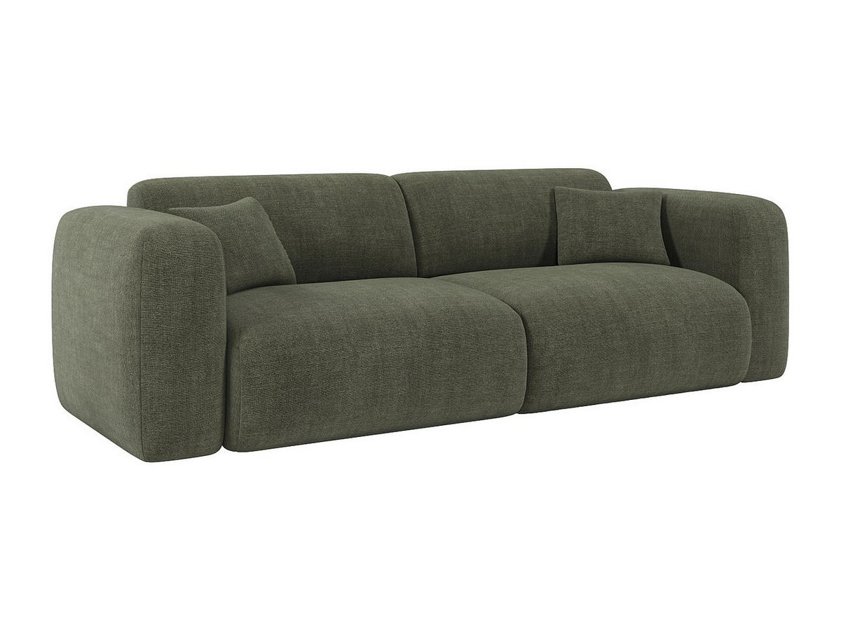 SCHLAFSOFA - 4 Personen - Stoff - Grün - - Grün, Textil (240/73/97cm) - Vente-Unique