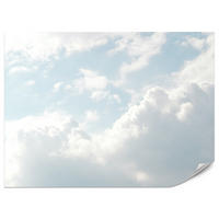 FOTOTAPETE für Schlafzimmer Dichte Weiße Wolken Himmel 150x105 - Blau/Weiß, Papier (150/105cm) - Muralo