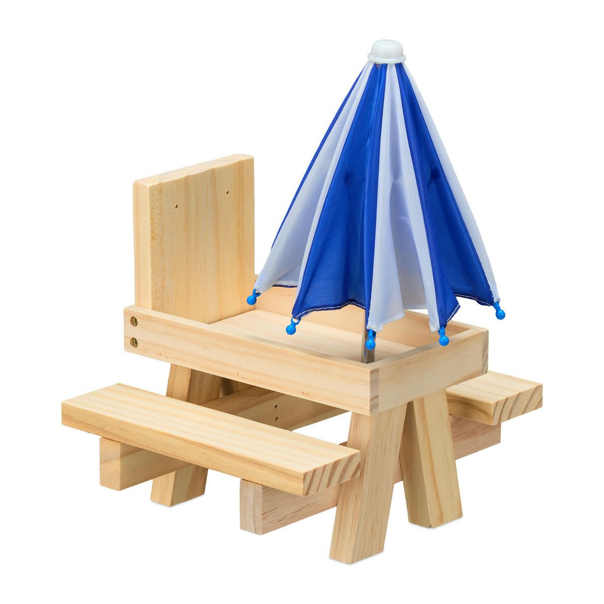 EICHHÖRNCHENTISCH - Hellbraun, Holz/Textil (28/29/28cm) - Relaxdays