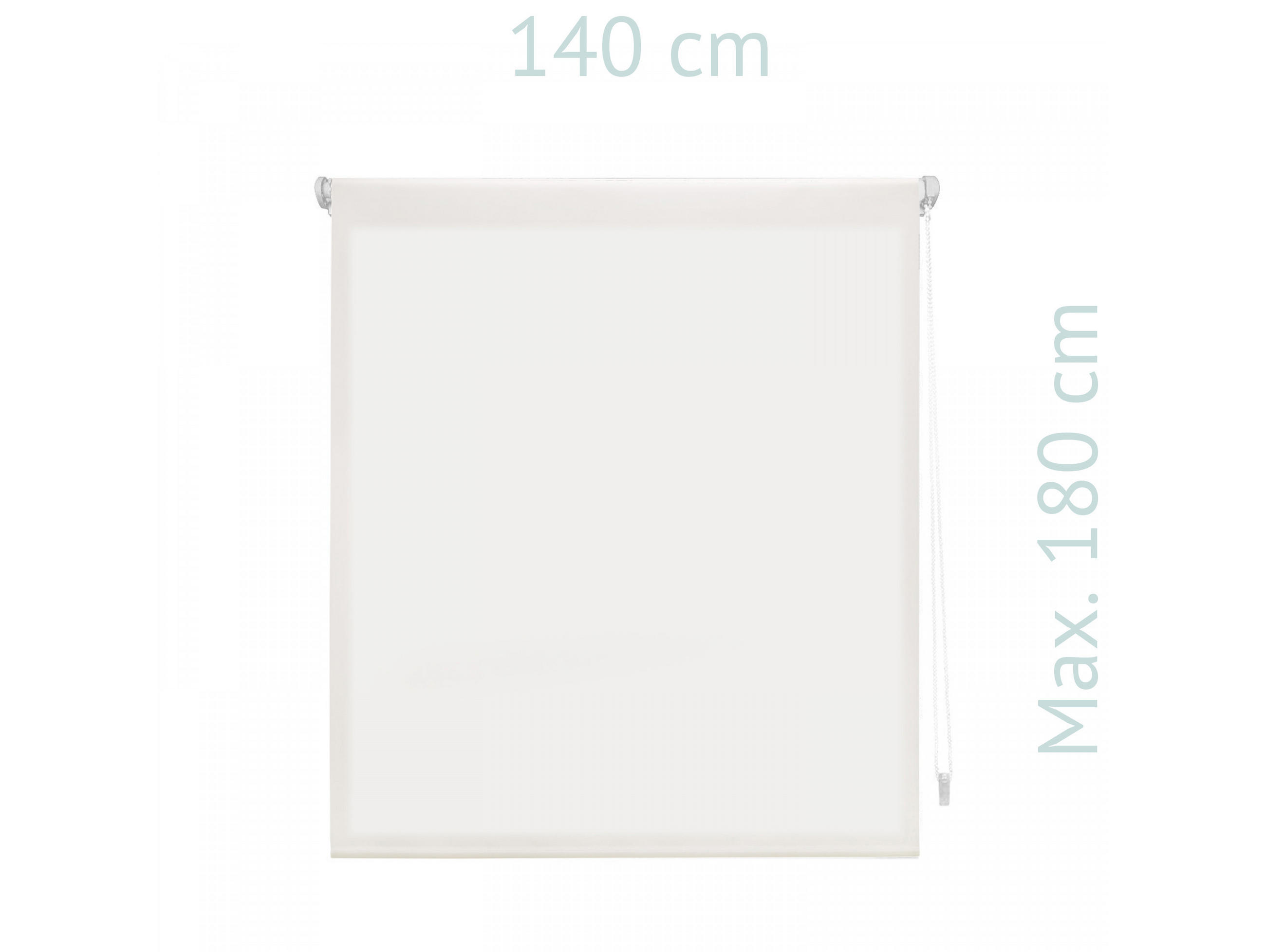 ROLLO Easyfix Polyester Transluzent Grauweiß 140x180 - Hellgrau, Textil (140/180/1cm) - Purline