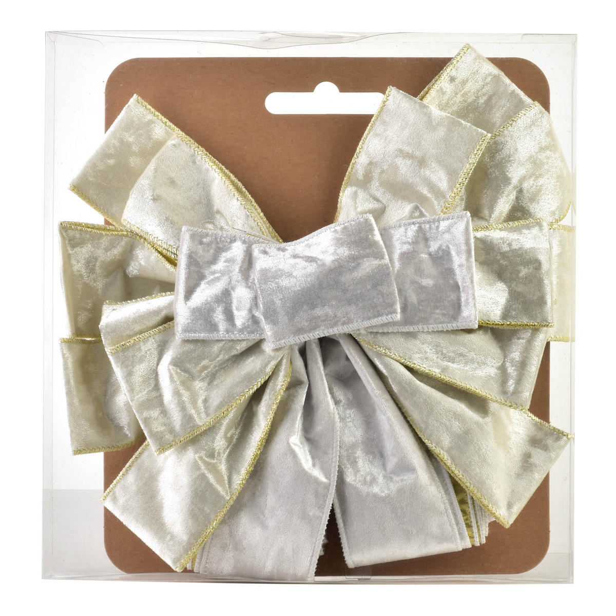 SCHLEIFE Santa Lila Creme 32x32x130 cm Kunststoff - Creme, Kunststoff (32/130/32cm) - Mondex