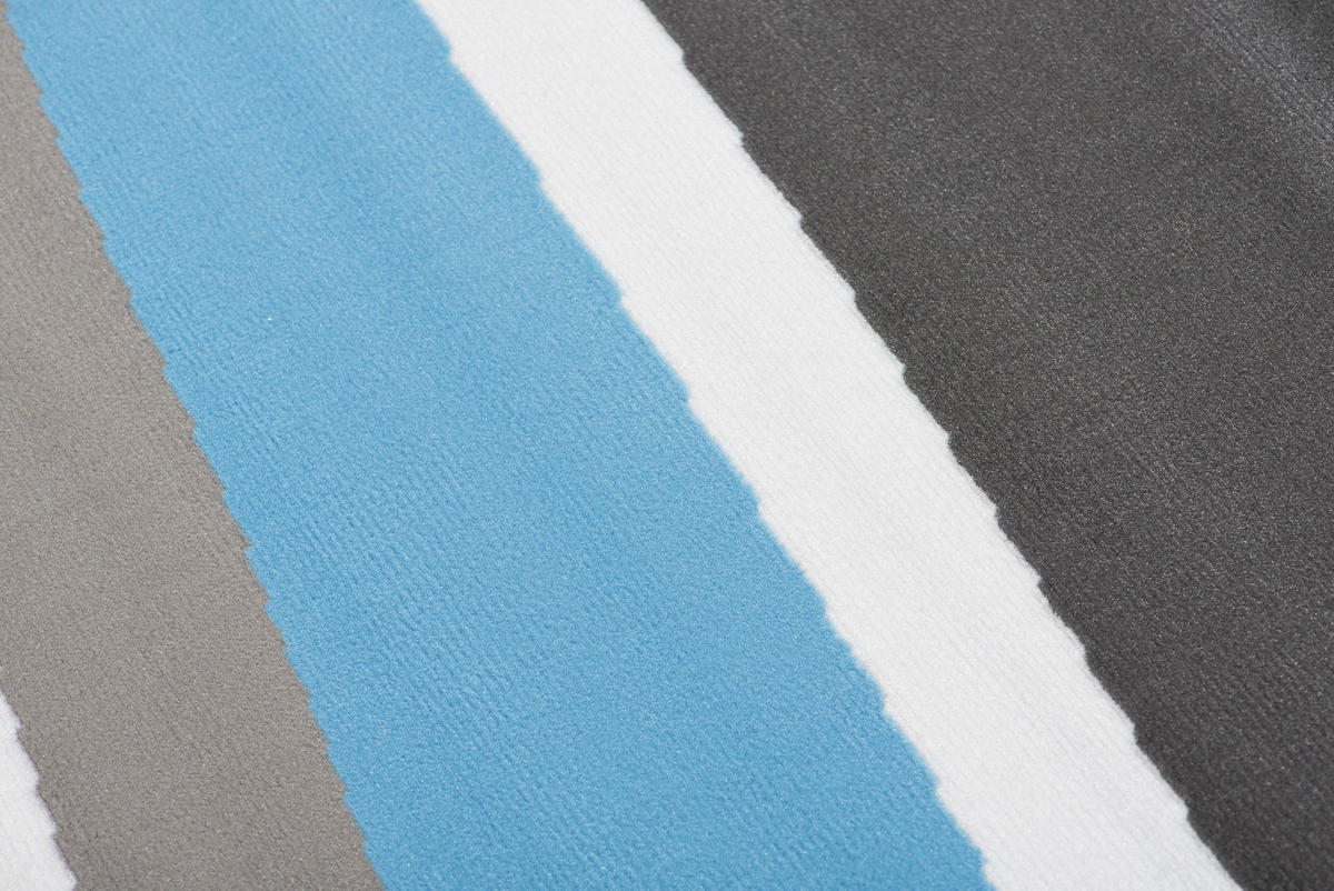 TEPPICH MAYA Blau Streifen Gestreift 200/300 cm - Blau, Textil (200/300cm) - Tapiso