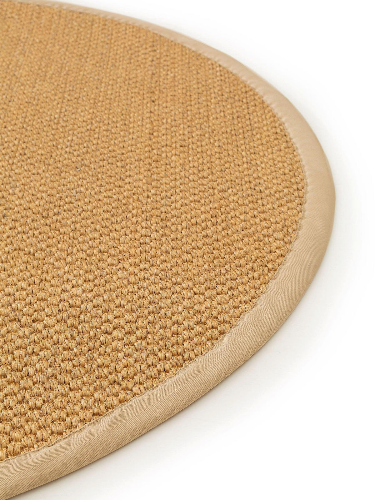 SISALTEPPICH Greta Beige ø 150 cm rund - Beige, Textil (150/150cm) - benuta Pure
