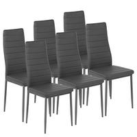 ESSZIMMERSTUHL 6-teiliges Set Grau - Grau, Kunststoff (52/98/42cm)